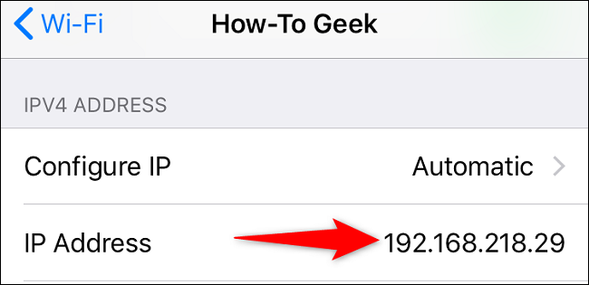 Cara Periksa IP Address di IOS