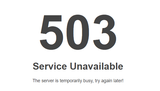Tips Mengatasi Error 503