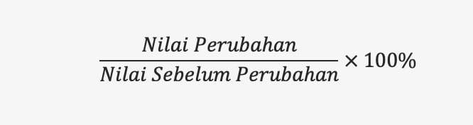 Rumus Persentase Perubahan