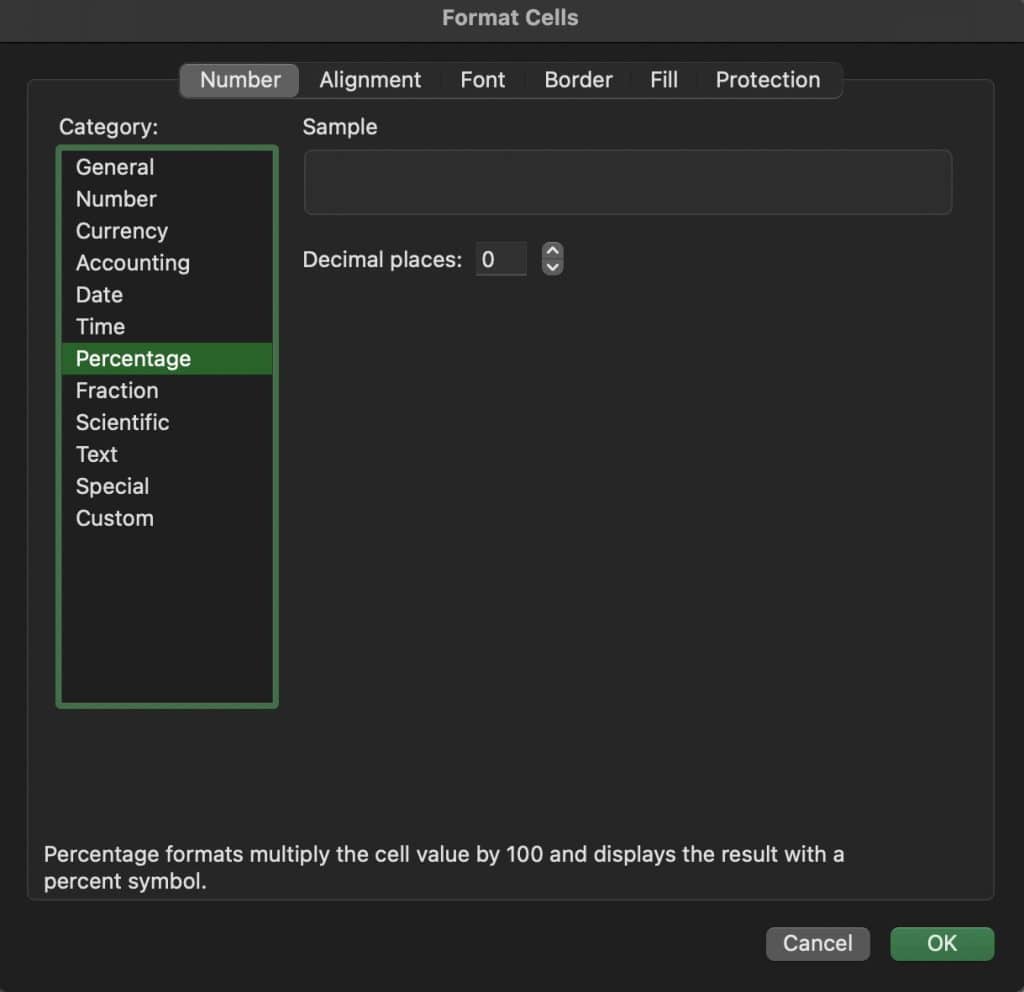 Mengaktifkan Fitur Persen di Excel