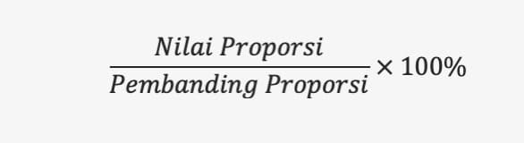 Rumus Persentase Proporsi