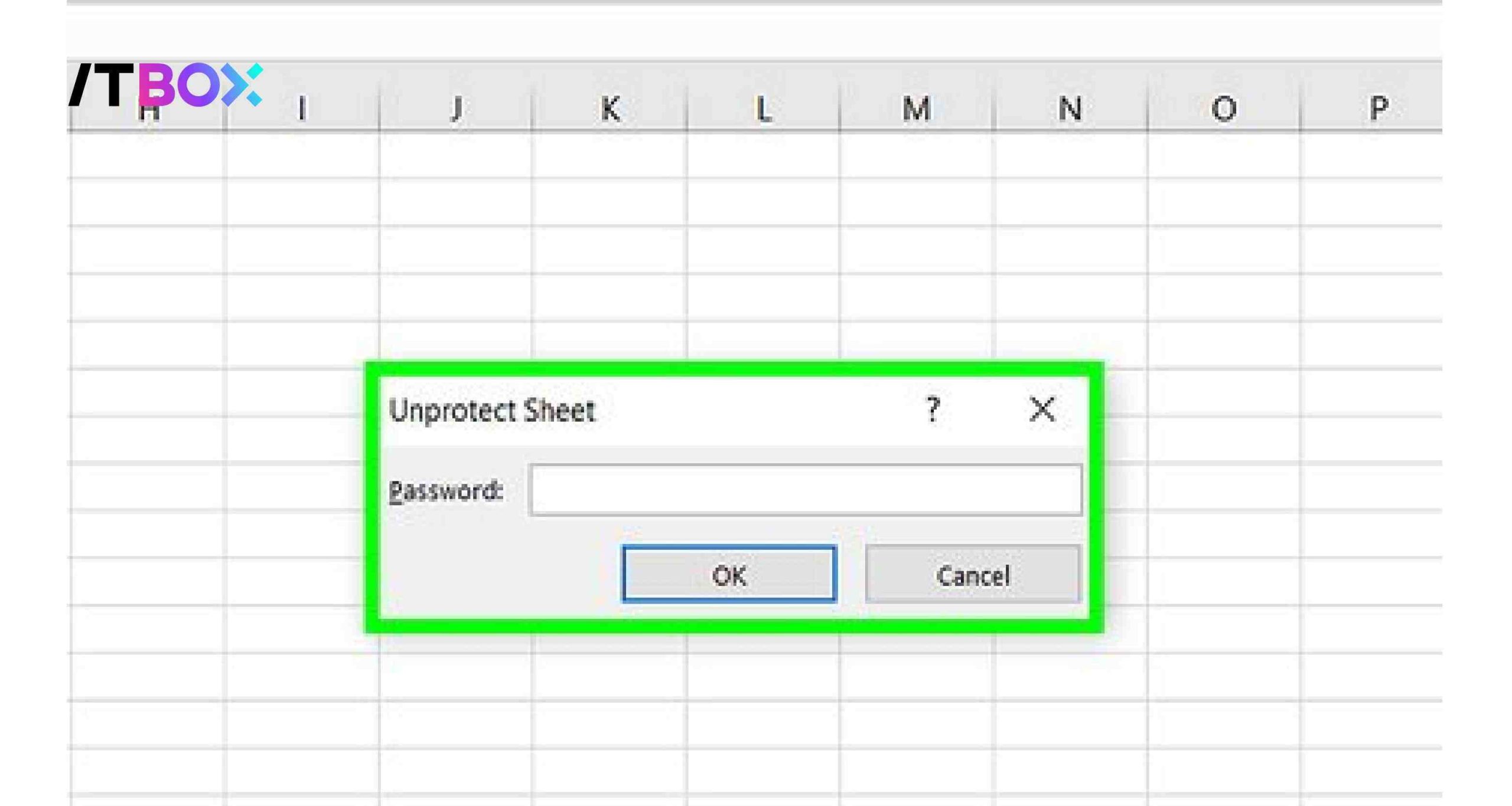 cara unprotect excel