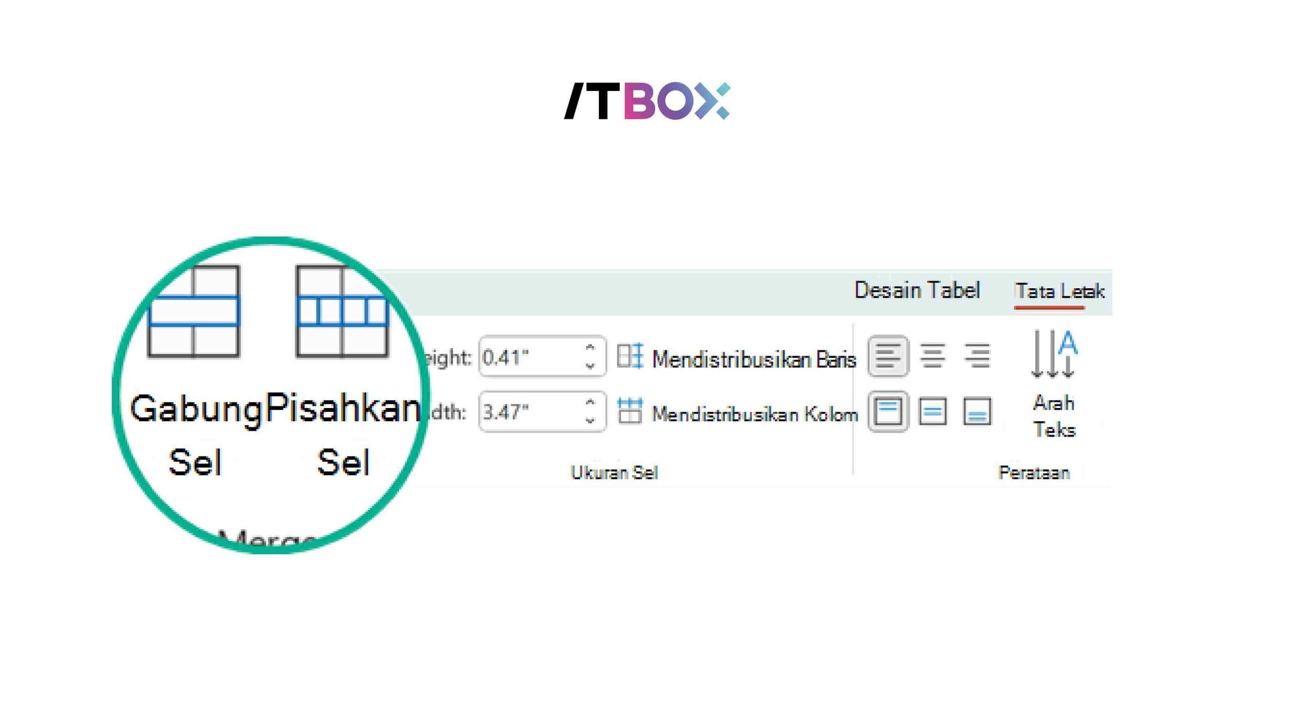 menggabungkan kolom dan sel di excel